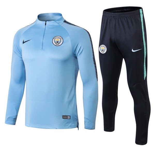 Chandal Del Niños Manchester City 2018-2019 Azul Negro